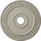 Ekena Millwork Wreath Ceiling Medallion (Canopies up to 6"), 21 1/8"OD x 3 5/8"ID x 7/8"P, Pot of Cream Crackle CM21WRPCC - alternate 1